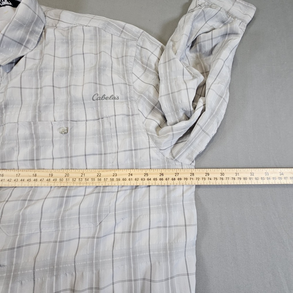 Cabelas XPG Shirt Mens 2XL Grey Outdoor Fishing Hiking XPG Insect Defense - Picture 10 of 15